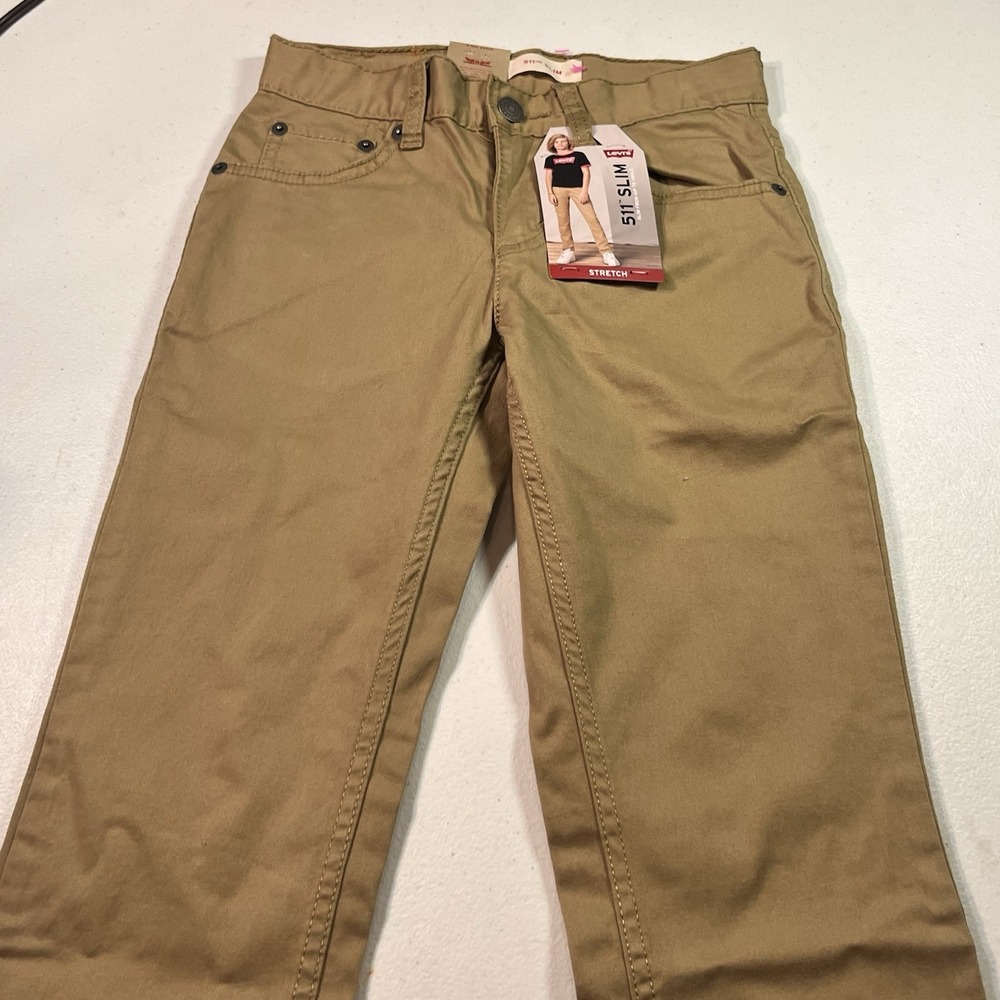 Levis 511 Slim Stretch Size 12 Regular Tan 26x27‎